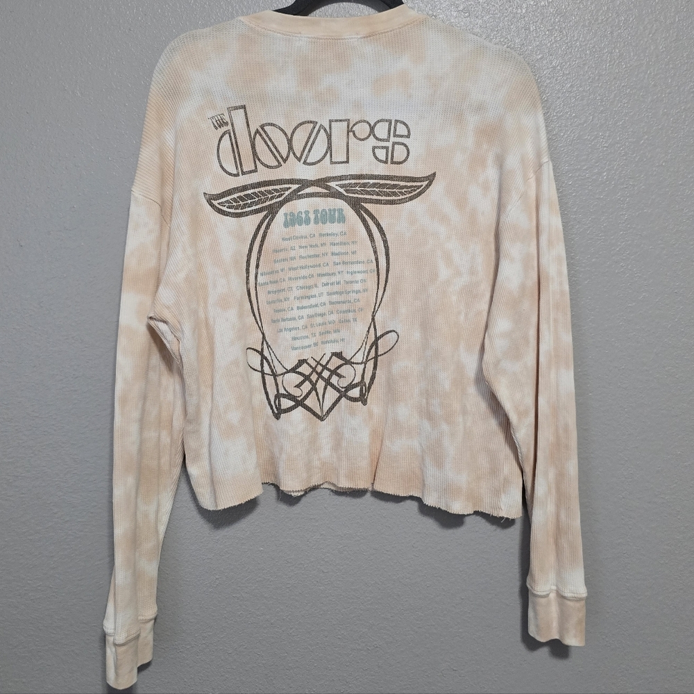 Daydreamer The Doors 1968 band tee thermal cropped waffle knit - Picture 5 of 8